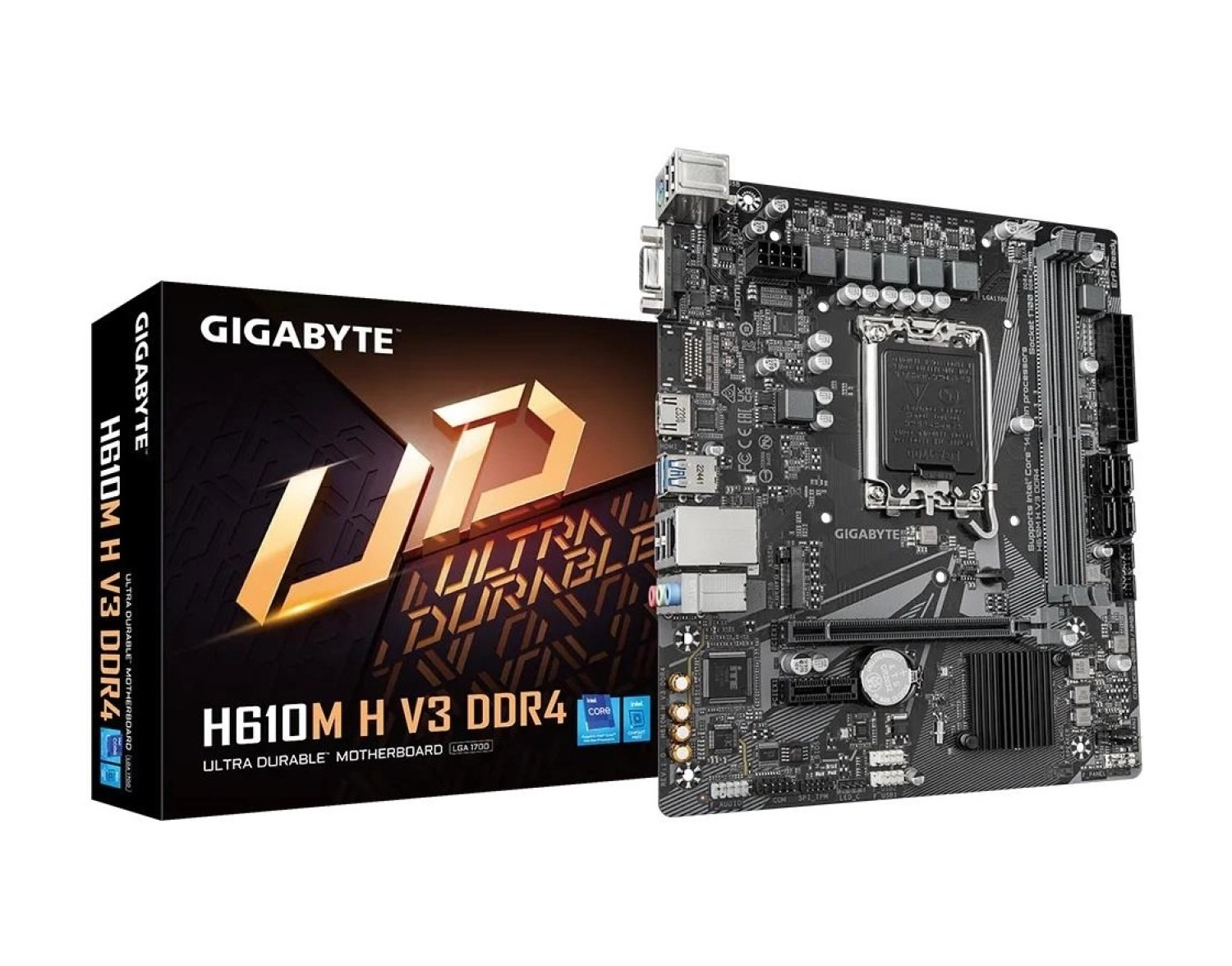 Gigabyte H610M H V3 D4 1700P Vga Hdmi Usb3.2 ürün görseli
