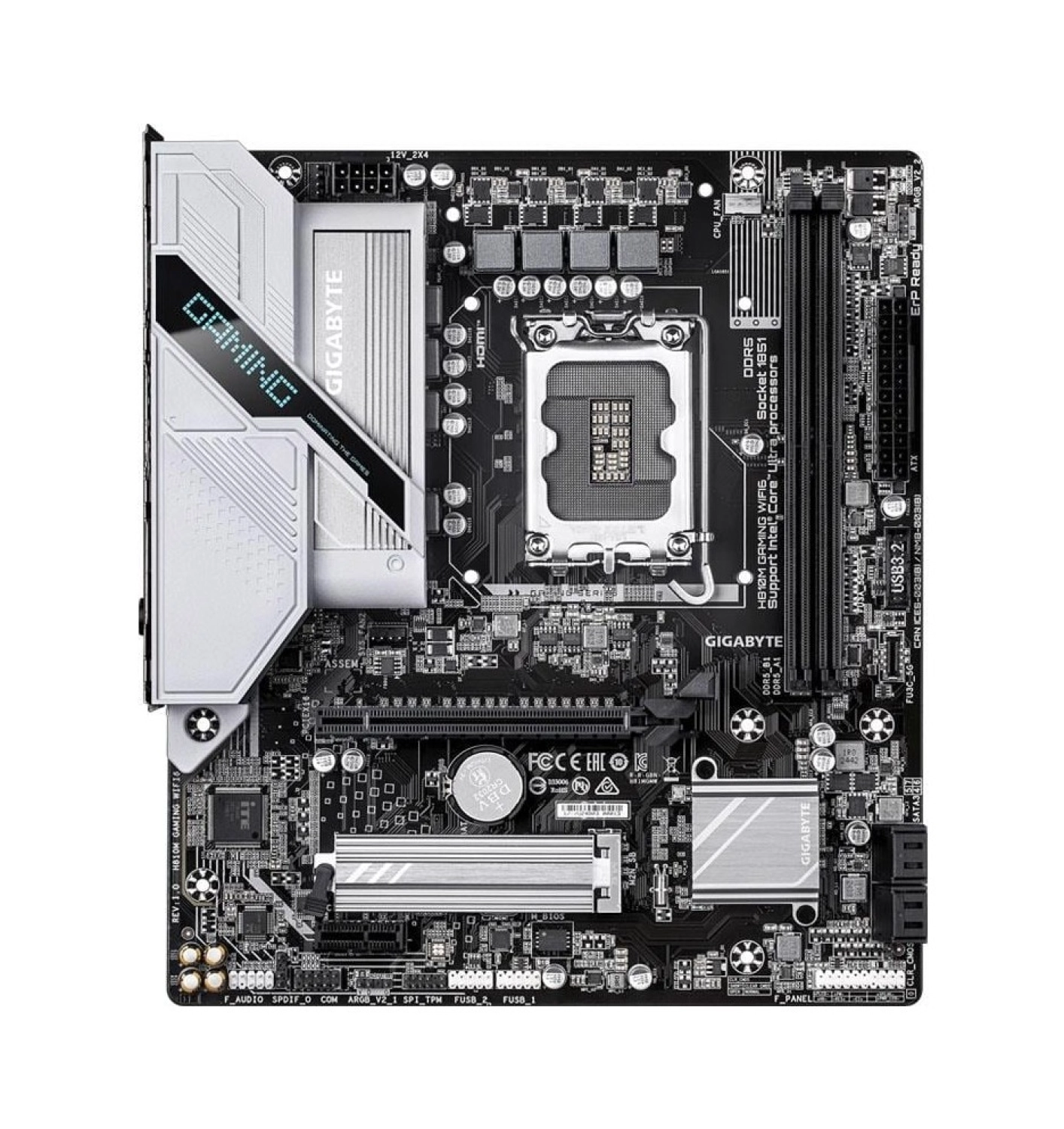 Gigabyte H810M Gaming Wıfı6 Intel H810M Soket 1851 Ddr5 6400Mhz(Oc) M.2 Anakart - Görsel 2