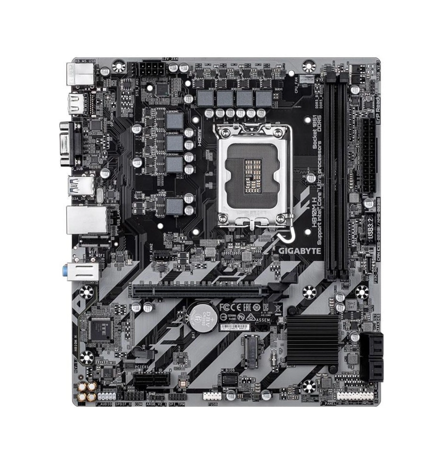 Gigabyte H810M H Intel H810M Soket 1851 Ddr5 6400Mhz(Oc) M.2 Anakart - Görsel 2