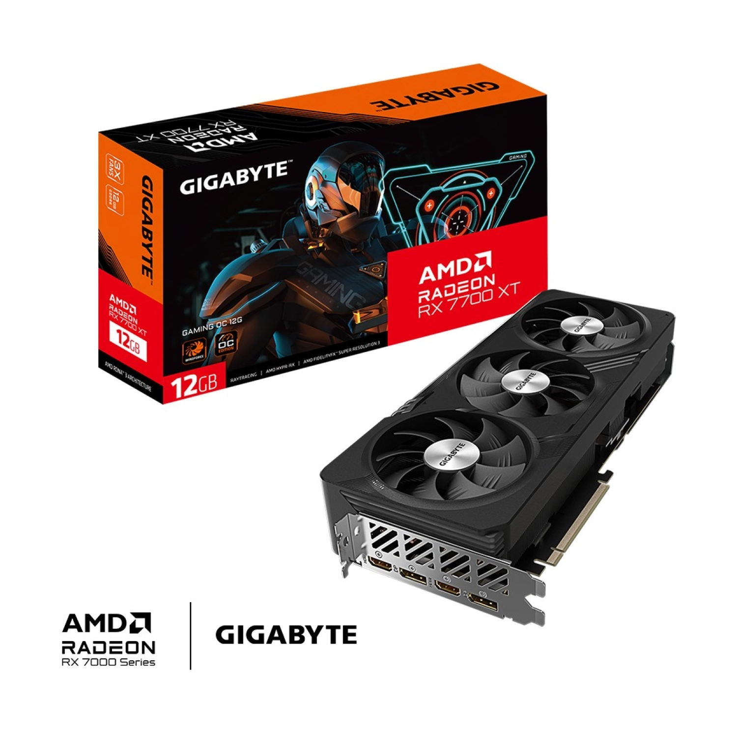 Gigabyte Rx 7700 Xt Gaming Oc 12Gb Ddr6 192 Bit Rgb Led Amd Radeon Ekran Kartı - Görsel 2