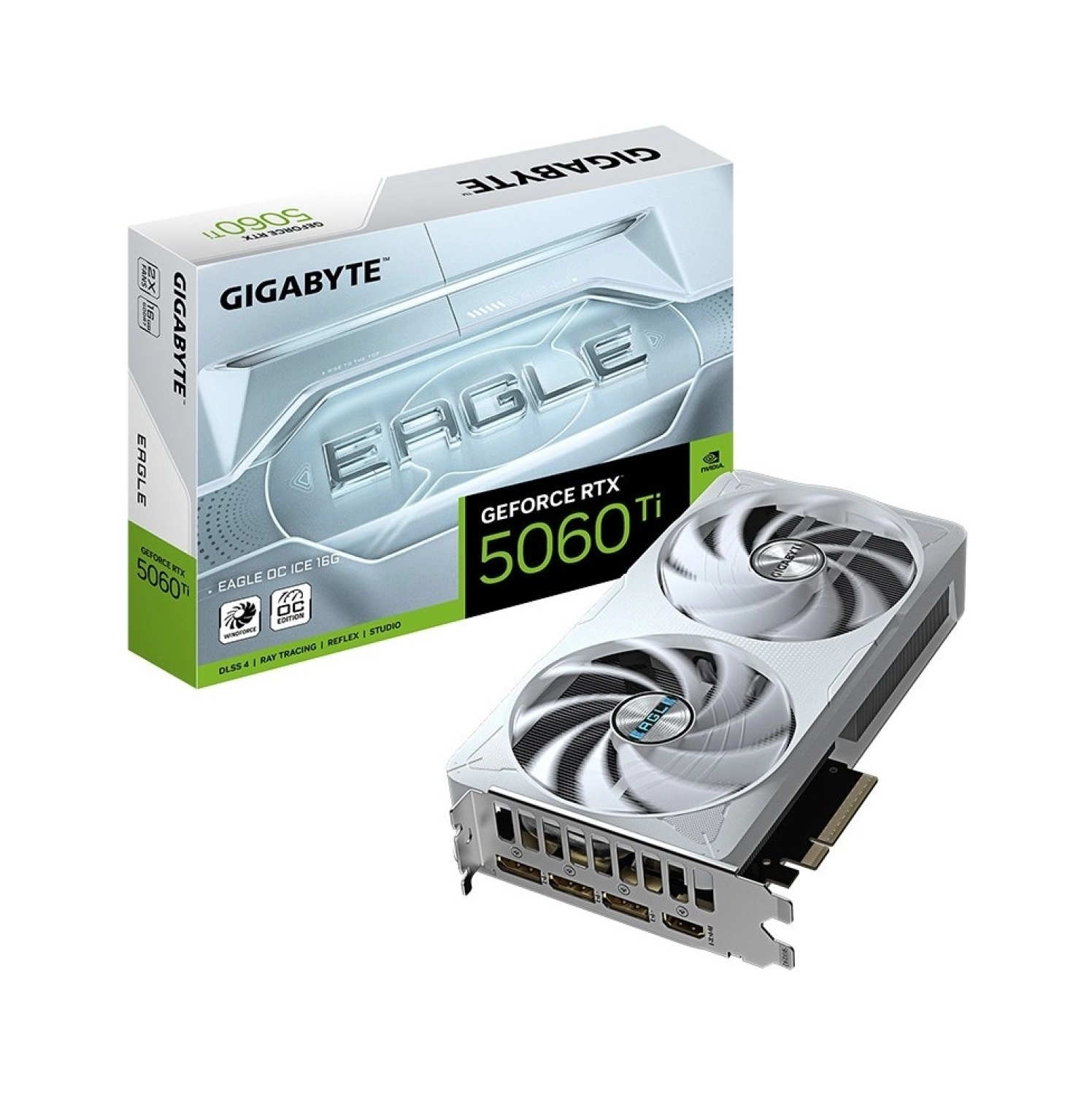 Gigabyte Vga Geforce Rtx™ 5060 Ti Eagle Oc Ice 16Gb, 128 Bit, Gddr7, Hdmi Ekran Kartı - Gv-N506Teagleoc Ice-16Gd ürün görseli
