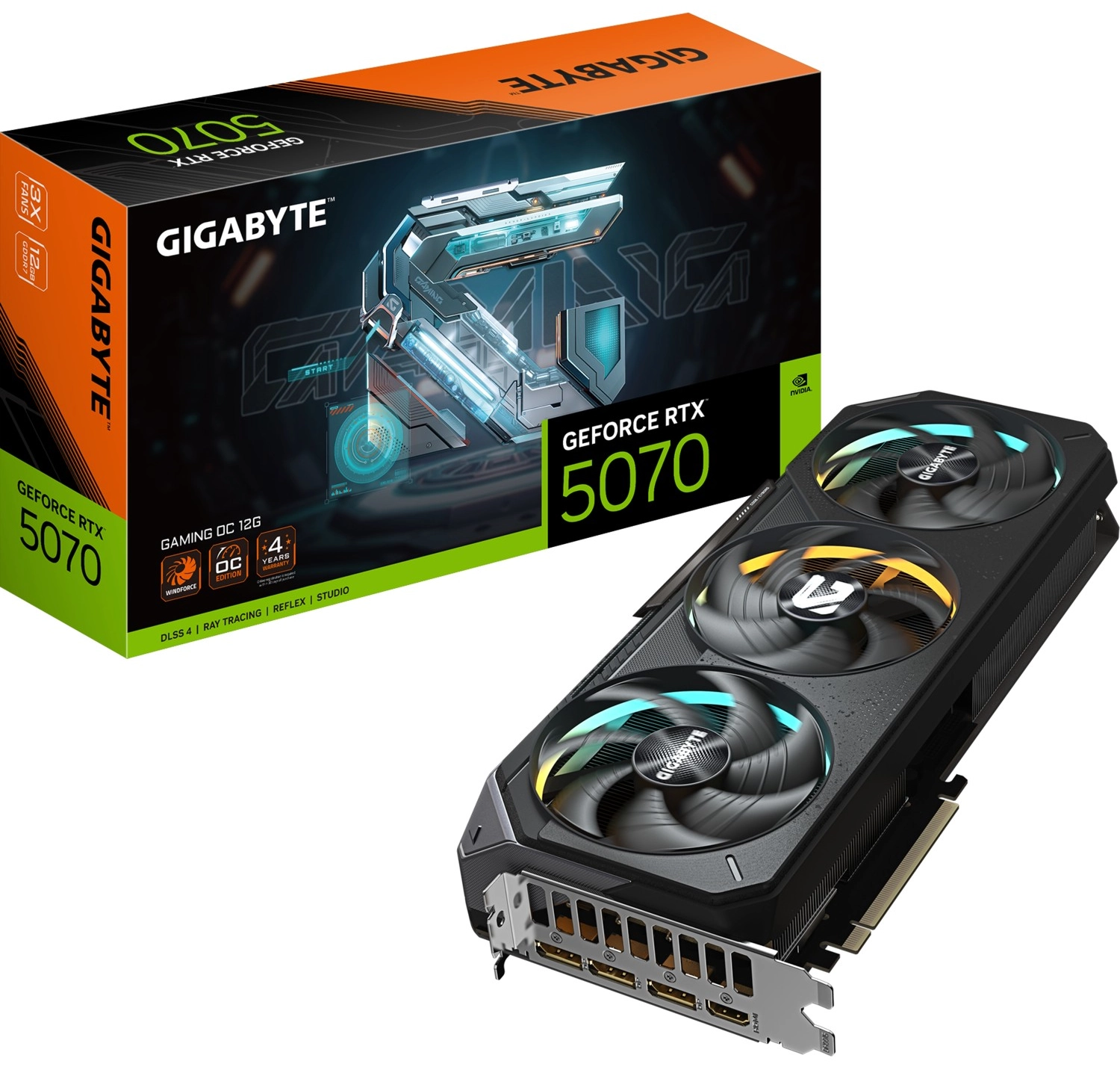 Gigabyte Vga Geforce Rtx™ 5070 Gaming Oc 12Gb, 192 Bit, Gddr7, Hdmi Ekran Kartı - Gv-N5070Gaming Oc-12Gd ürün görseli