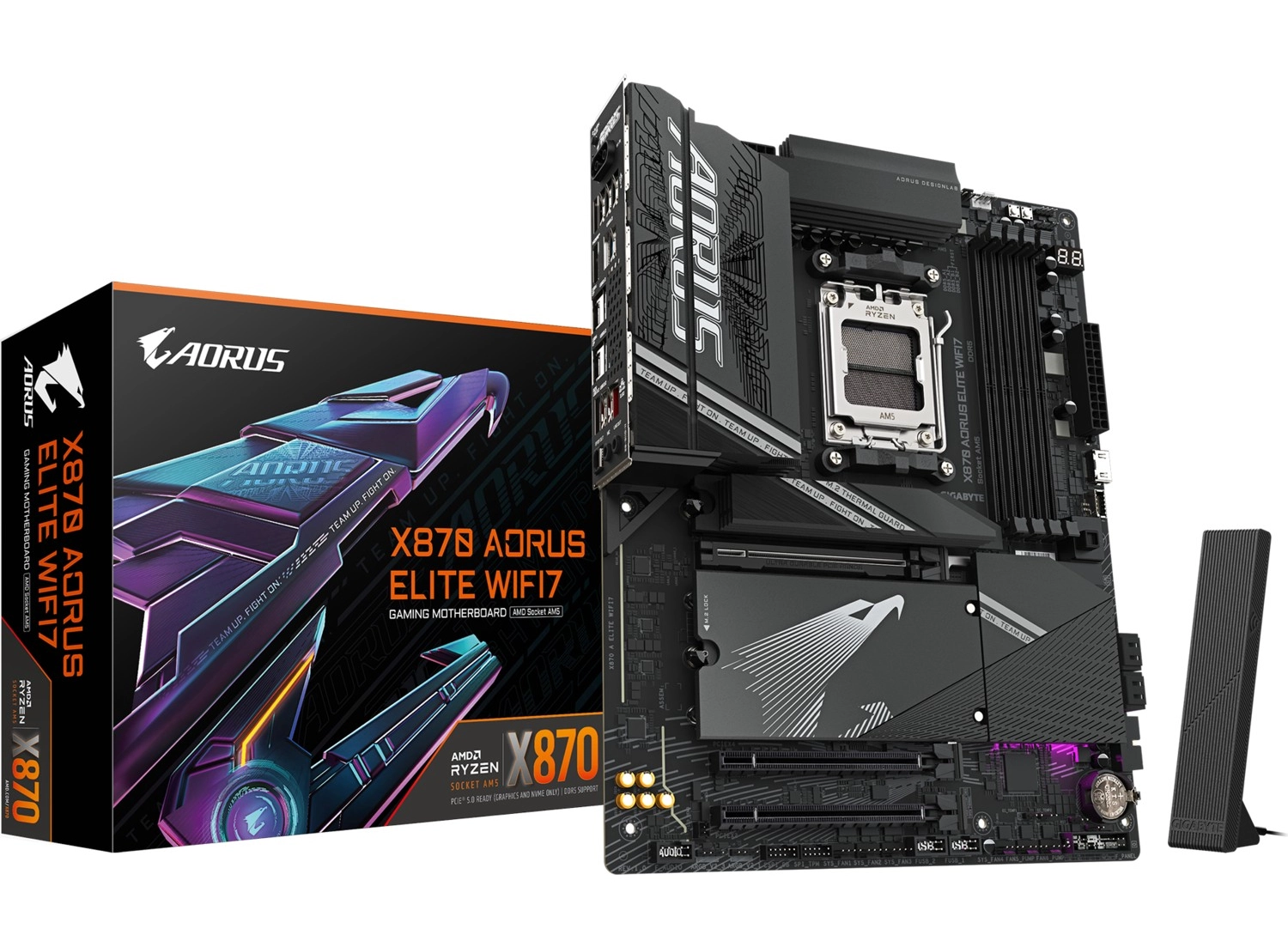 Gigabyte X870 A Elıte Wıfı7 Atx Anakart, Amd X870 Chipset, Ddr5 Bellek, Am5 Soket Tipi - Görsel 3