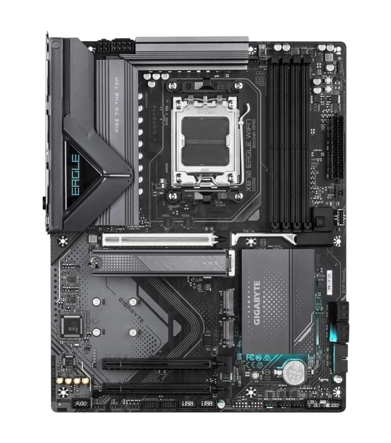 Gigabyte X870 Eagle Wifi 7 Ddr5 8000Mhz (Oc) Rgb M.2 Am5 Atx Anakart - Görsel 2