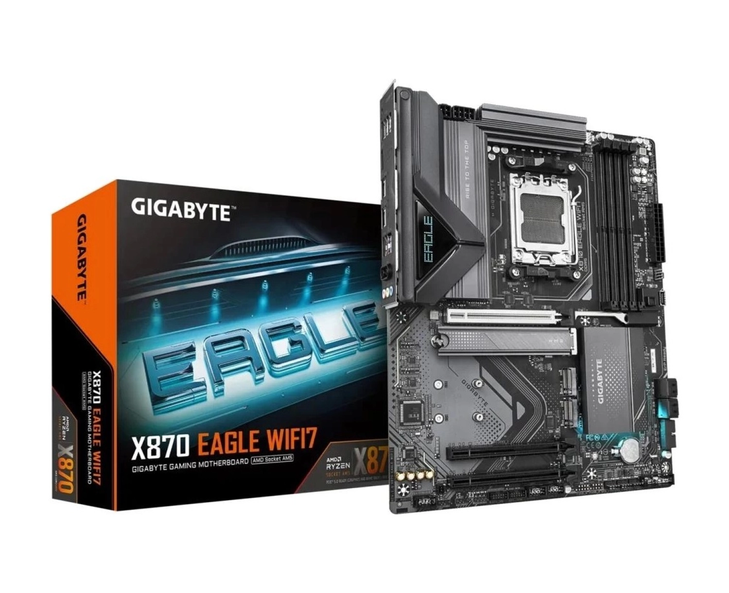 Gigabyte X870 Eagle Wifi 7 Ddr5 8000Mhz (Oc) Rgb M.2 Am5 Atx Anakart ürün görseli