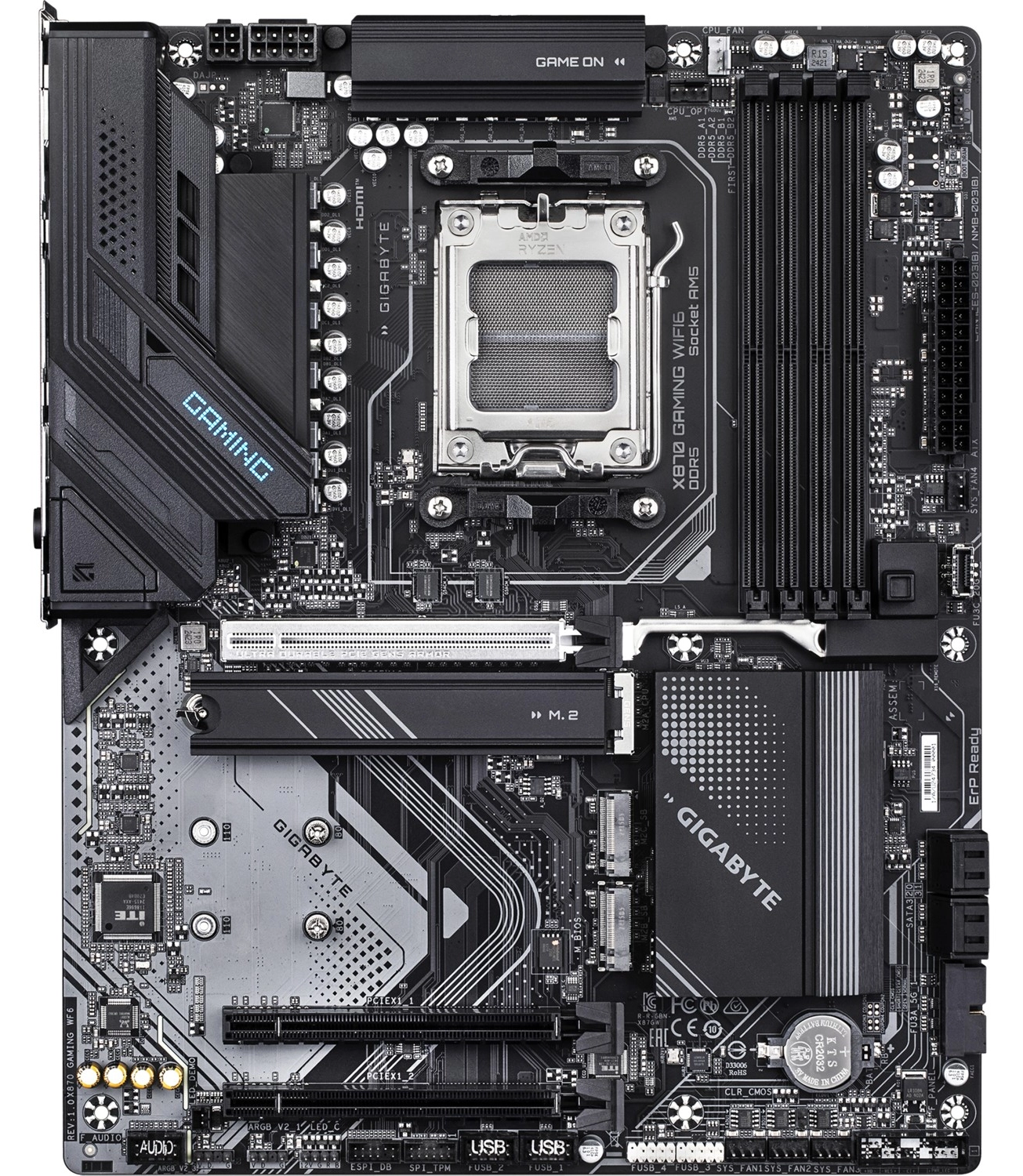 Gigabyte X870 Gaming Wf6 Atx Anakart, Amd X870 Chipset, Ddr5 Bellek, Am5 Soket Tipi ürün görseli
