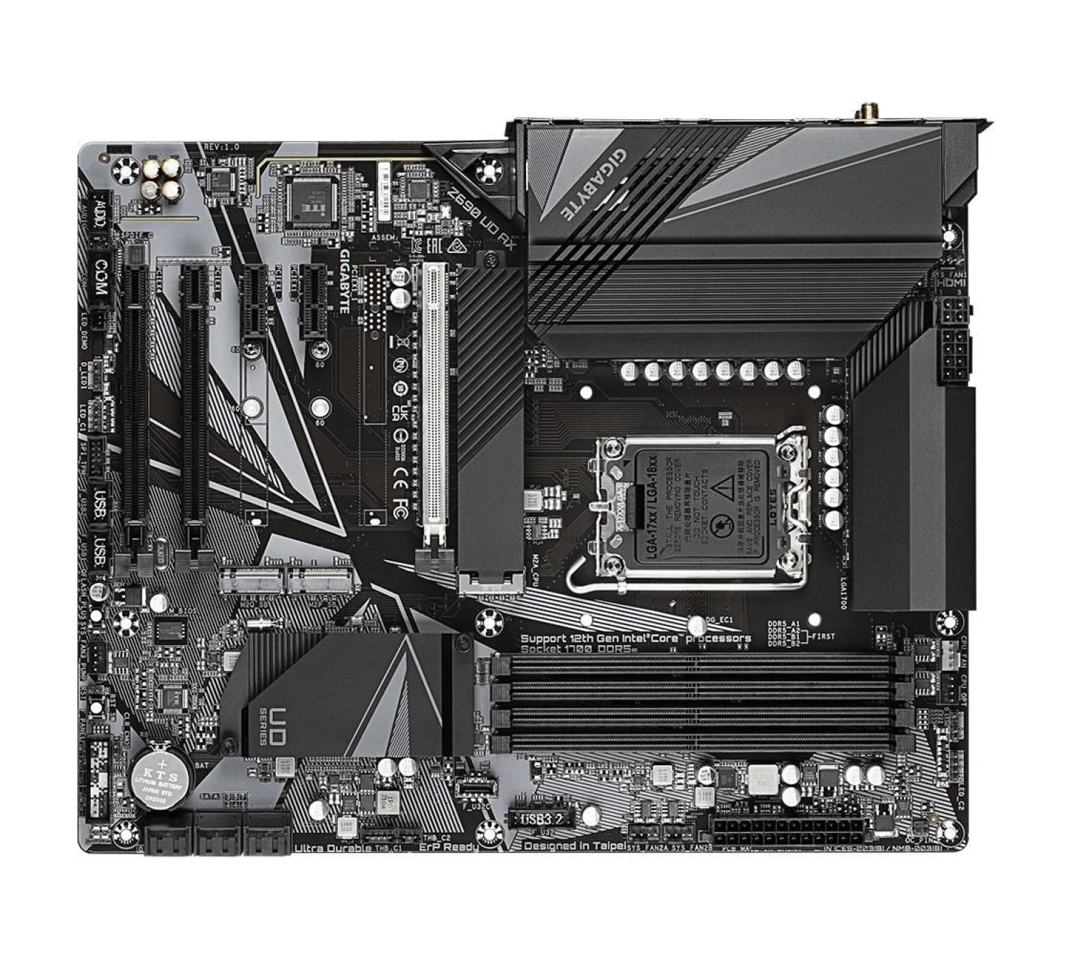 Gigabyte Z690 Ud Ax Intel Z690 6000Mhz (Oc) Ddr5 Lga1700 Atx Anakart - Görsel 2