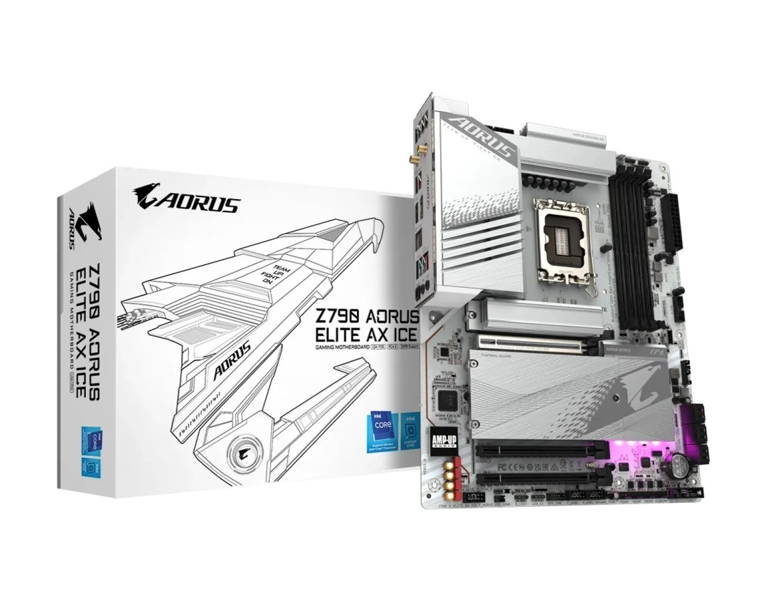 Gigabyte Z790 Aorus Elite Ax Ice Intel Z790 Ddr5 7600Mhz Atx Anakart ürün görseli