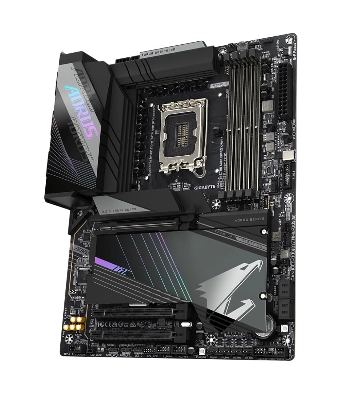 Gigabyte Z790 Aorus Pro X Wifi7 Intel Z790 Soket 1700 Ddr5 8266(Oc) Mhz Atx Gaming (Oyuncu) Anakart - Görsel 3