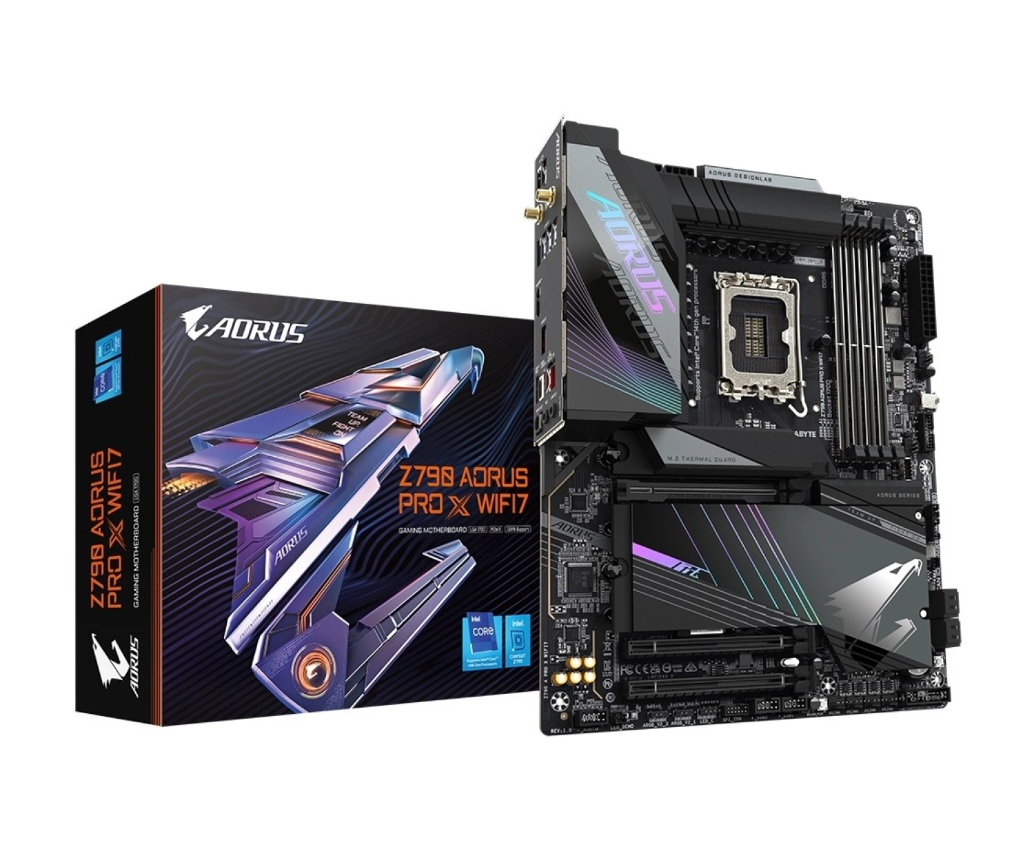 Gigabyte Z790 Aorus Pro X Wifi7 Intel Z790 Soket 1700 Ddr5 8266(Oc) Mhz Atx Gaming (Oyuncu) Anakart ürün görseli