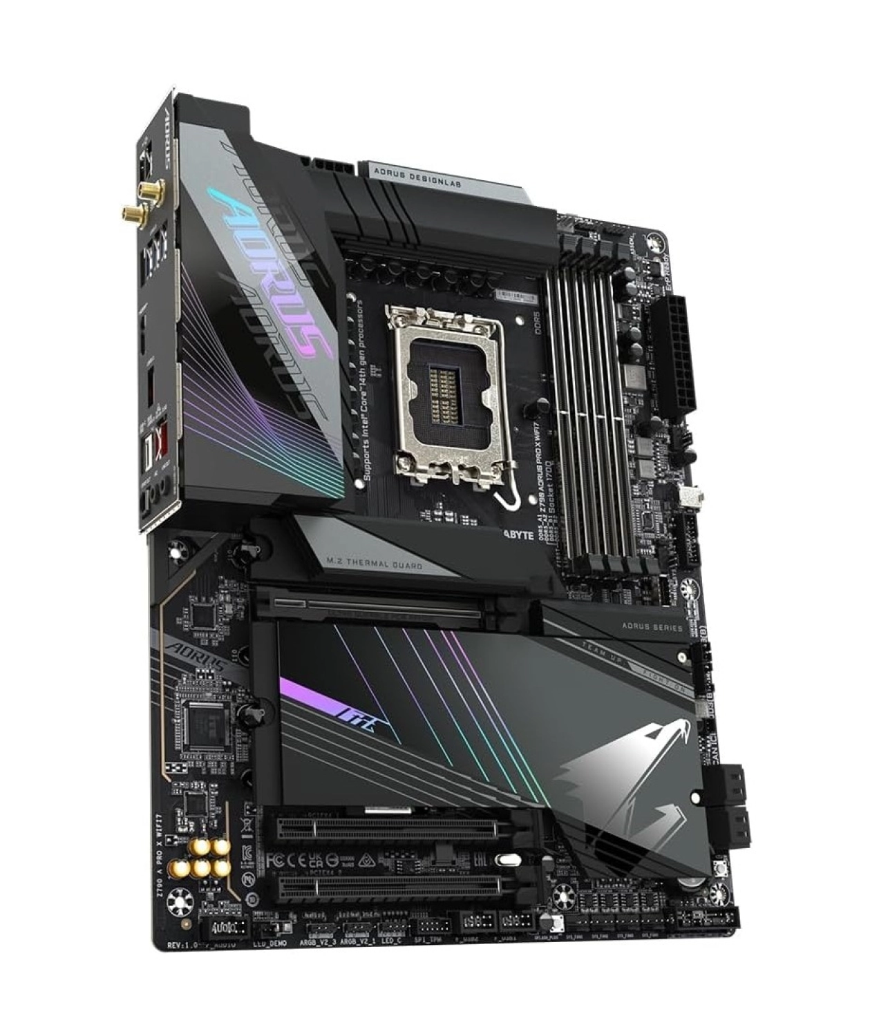 Gigabyte Z790 Aorus Pro X Wifi7 Intel Z790 Soket 1700 Ddr5 8266(Oc) Mhz Atx Gaming (Oyuncu) Anakart - Görsel 6