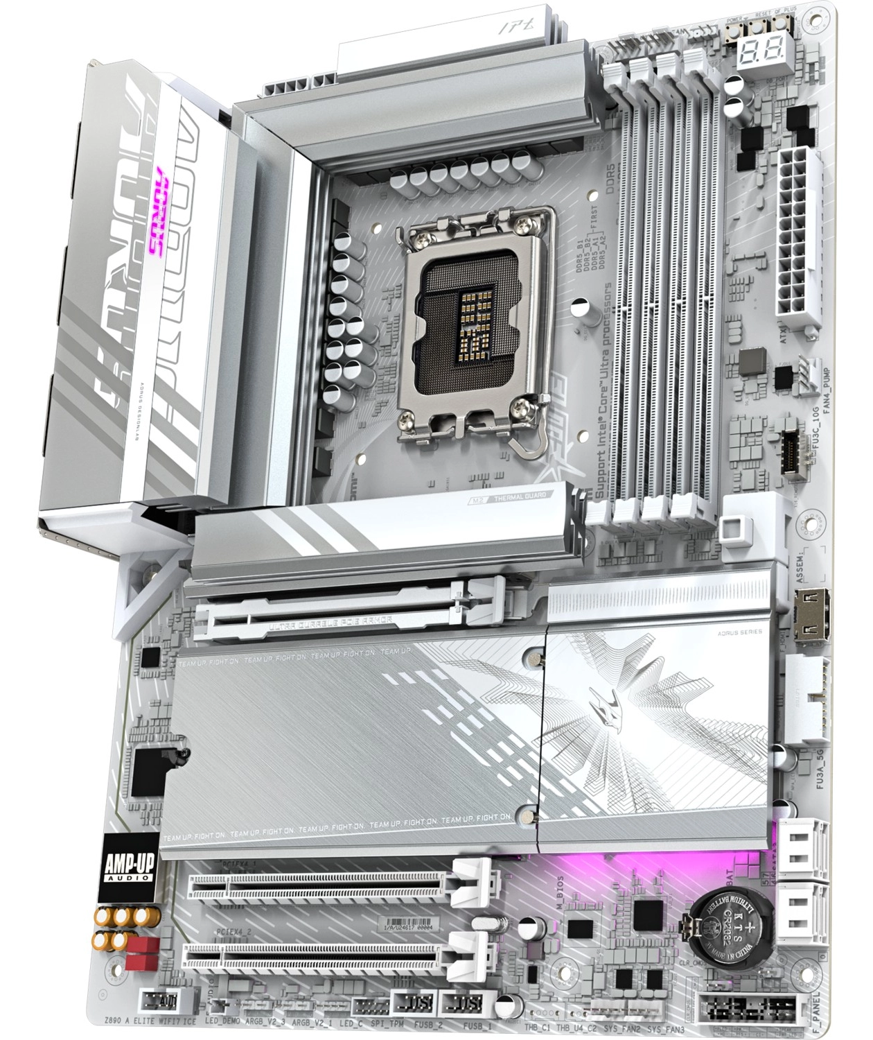 Gigabyte Z890 A Elıte Wf7 Ice Atx Anakart, Intel Z890 Chipset, Ddr5 Bellek, Lga 1851 Soket Tipi - Görsel 2