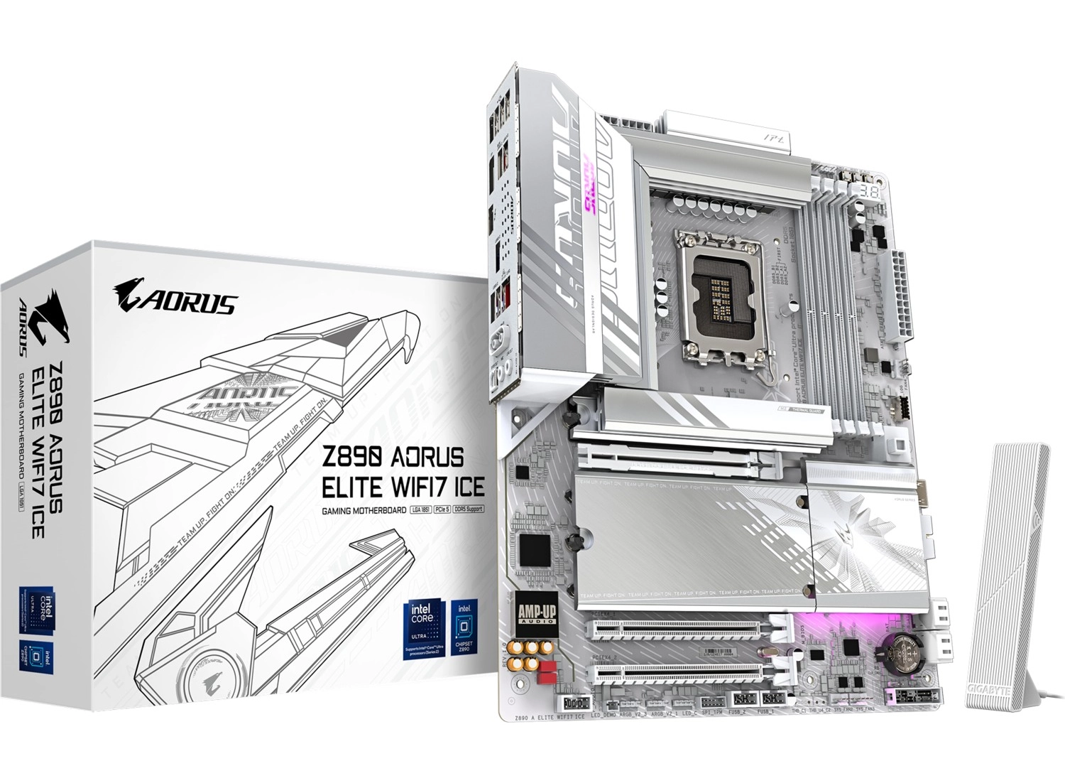 Gigabyte Z890 A Elıte Wf7 Ice Atx Anakart, Intel Z890 Chipset, Ddr5 Bellek, Lga 1851 Soket Tipi - Görsel 3