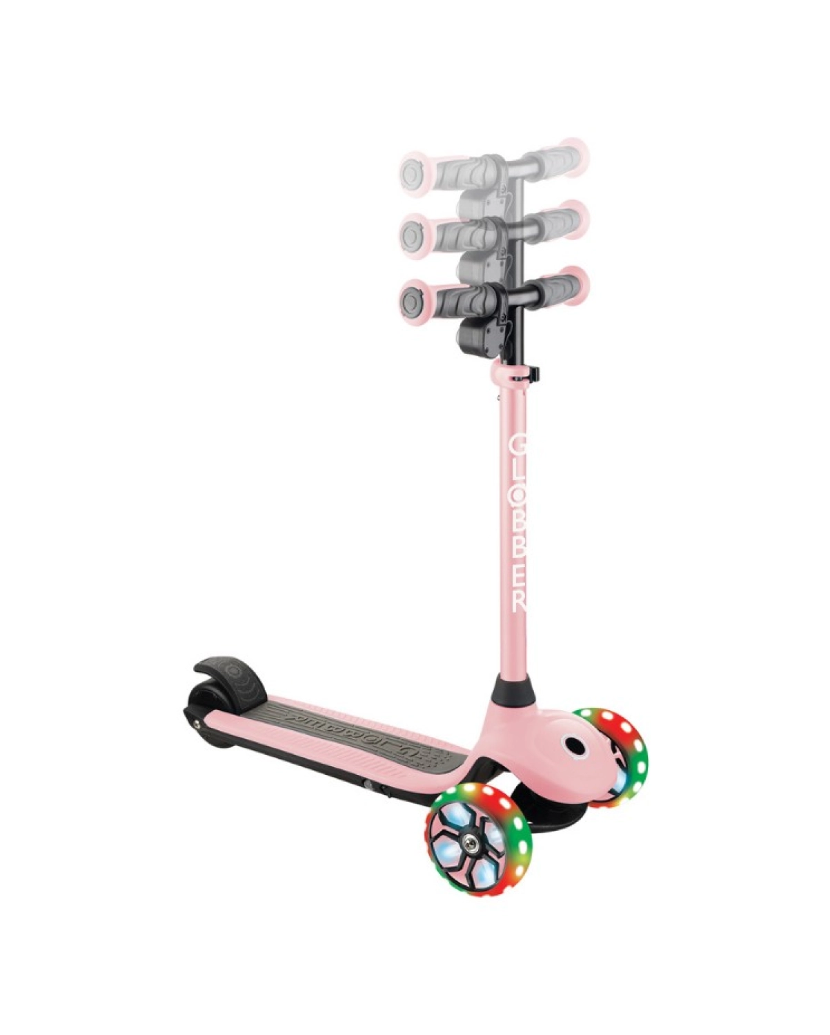 Globber One K E-Motion 4 Plus - Işıklı Elektrikli Scooter - Pastel Pembe - Görsel 2