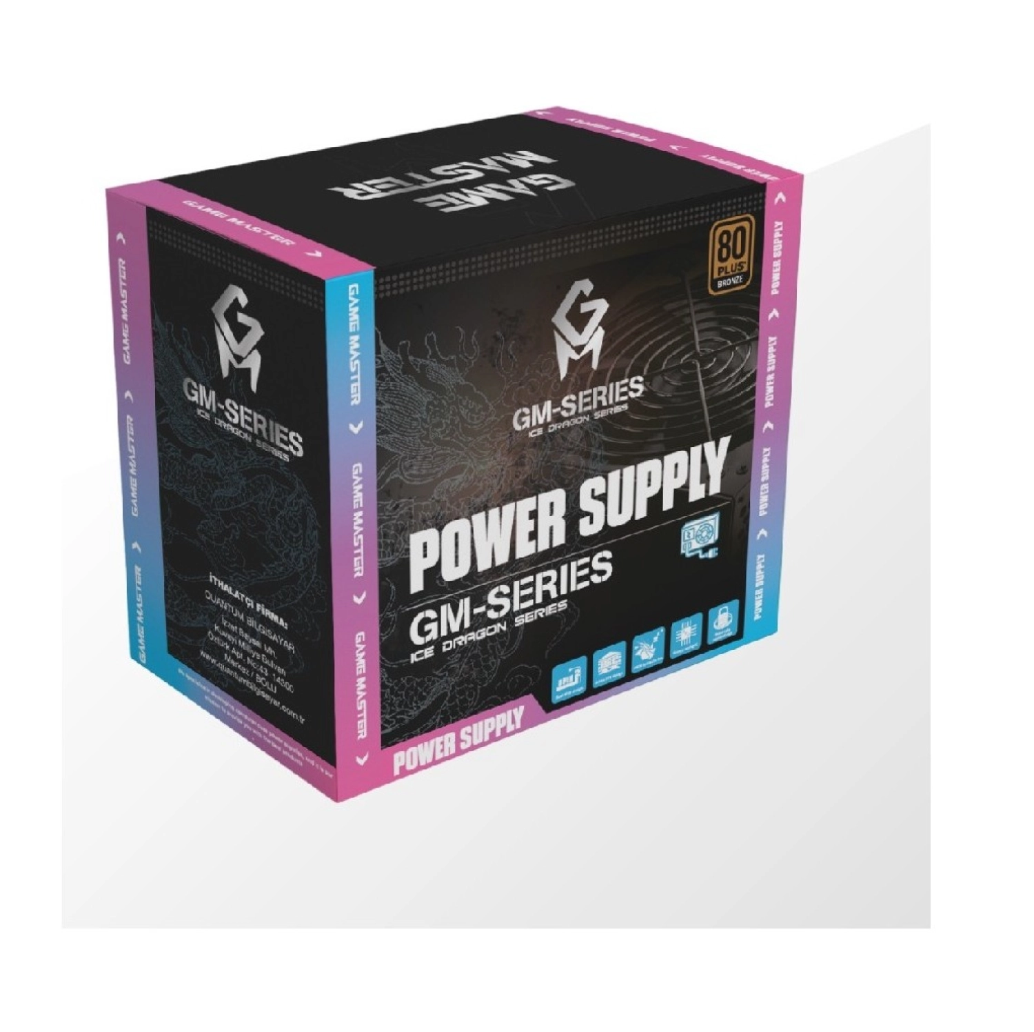 Gm Game Master Game Master 650W 80+ Bronze Kasa Power Supply Psu Güç Kaynağı Beyaz - Görsel 2