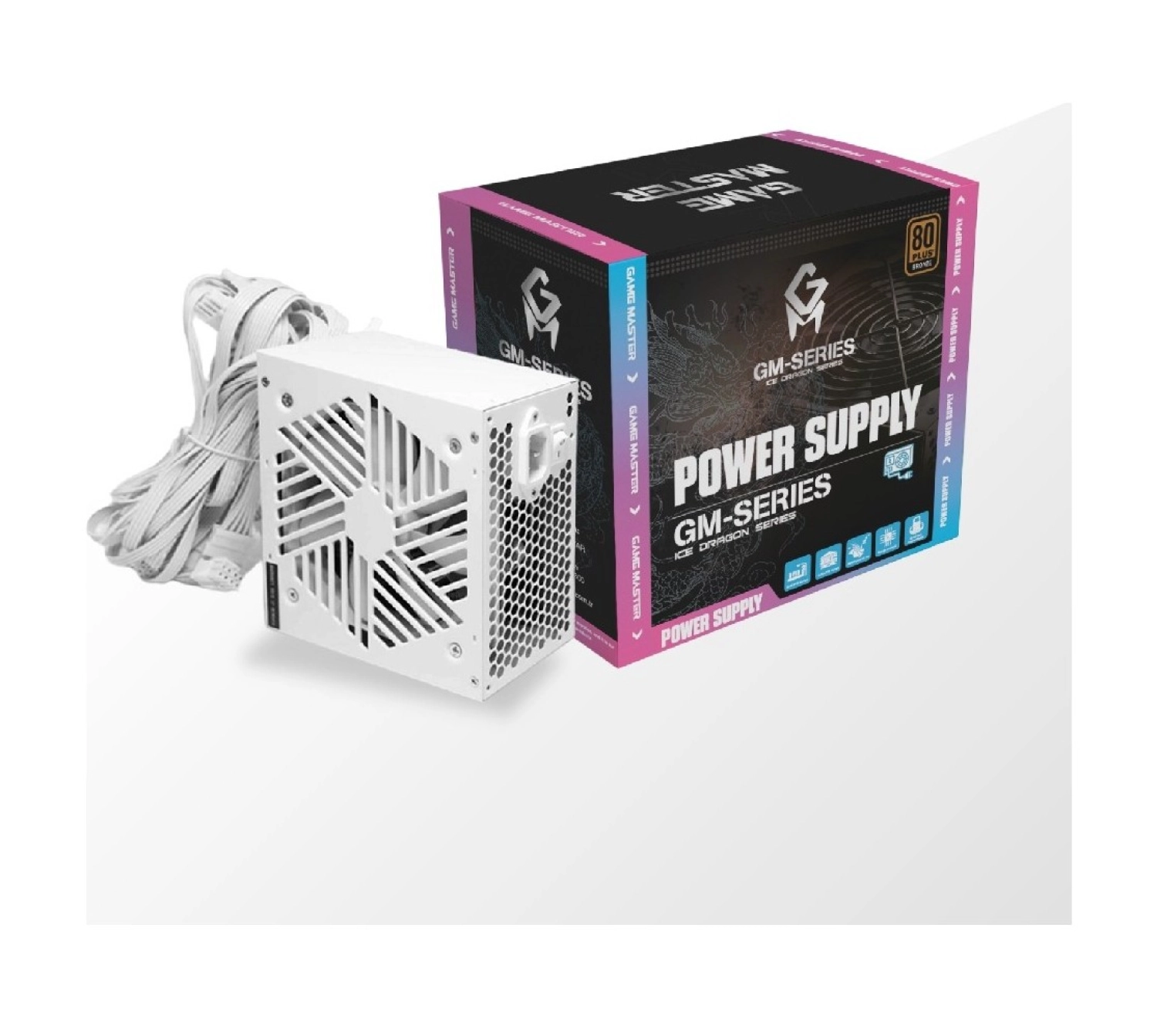 Gm Game Master Game Master 650W 80+ Bronze Kasa Power Supply Psu Güç Kaynağı Beyaz ürün görseli