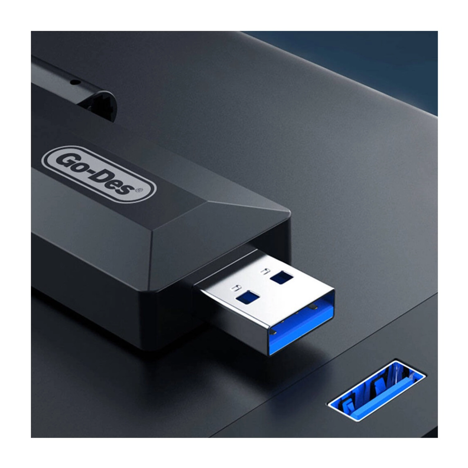 Go-Des 4 Antenli Kablosuz Internet Sağlayıcı Usb Wifi Wireless Adaptör Go Des Gd-Bt318 Çift Bantlı 1200M - Görsel 4