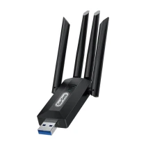 Go-Des 4 Antenli Kablosuz Internet Sağlayıcı Usb Wifi Wireless Adaptör Go Des Gd-Bt318 Çift Bantlı 1200M