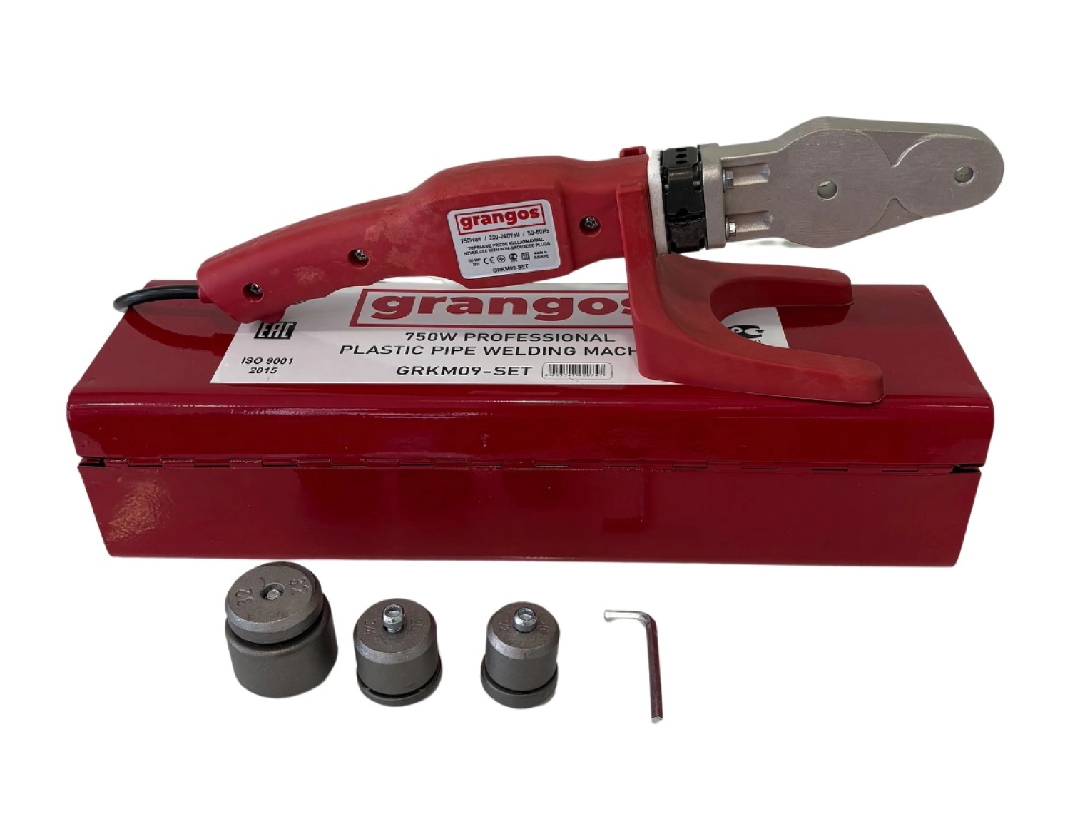 Grangos Grkm09-Set 750W Profesyonel Plastik Boru Kaynak Makinesi Setli ürün görseli