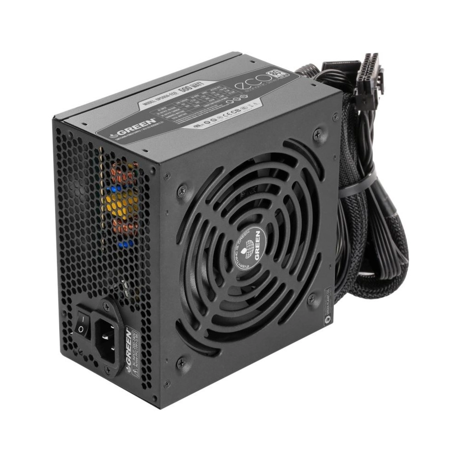 Green Gp500A-Eco Rev3.1 500W 80+ Power Supply Pc Güç Kaynağı - Görsel 4