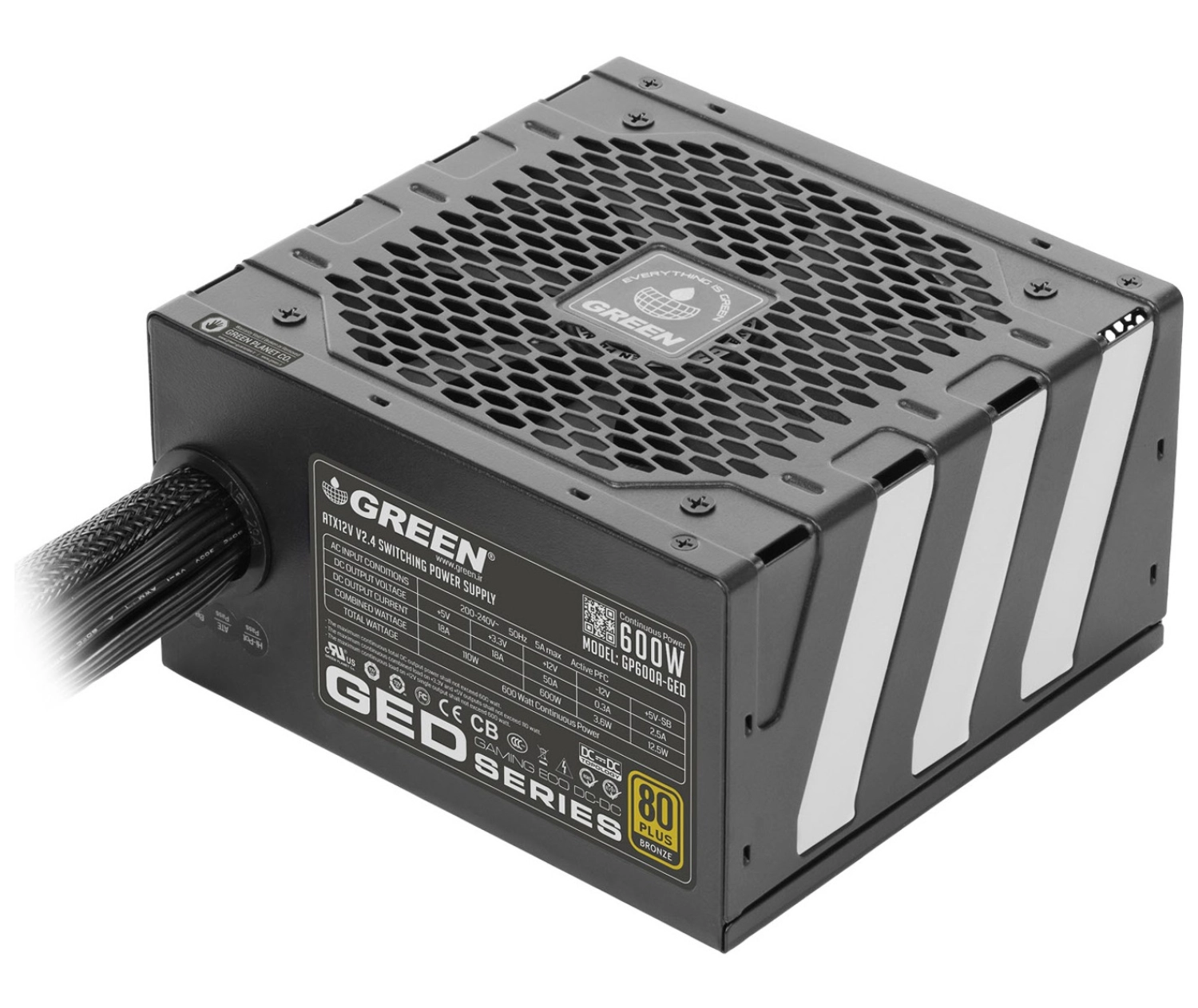 Green Gp600A- Ged Power Supply Pc Güç Kaynağı ürün görseli