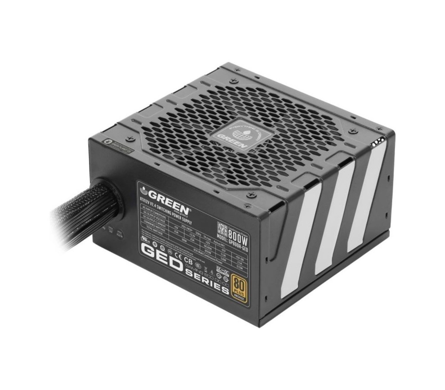 Green P800A-Ged Skd Eco 800W 80+ Bronze Power Supply Pc Güç Kaynağı - Görsel 2