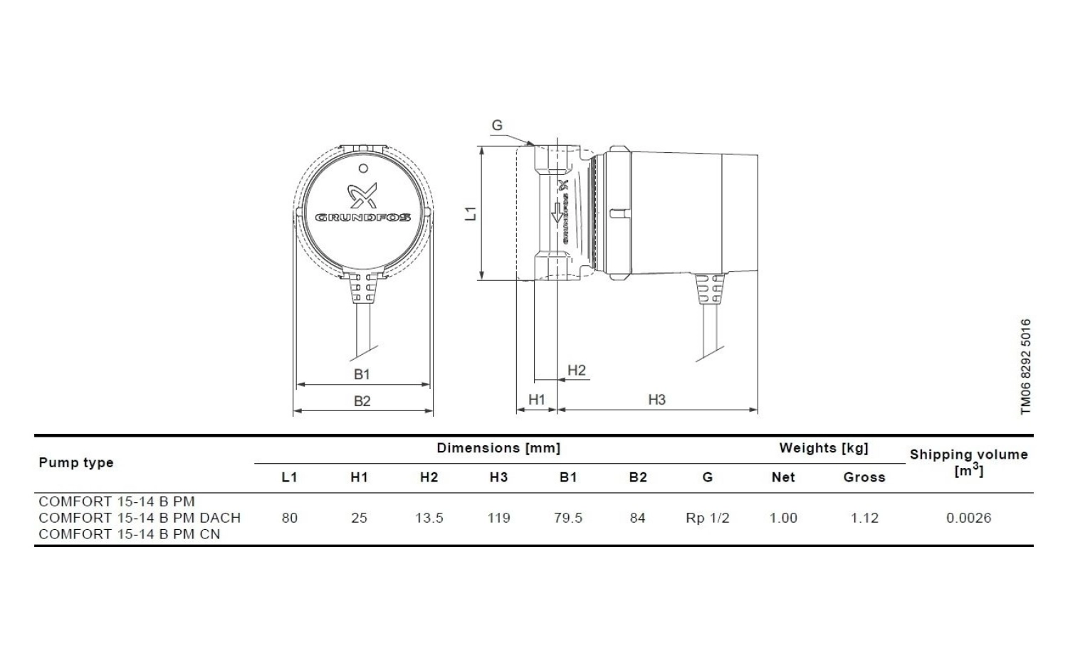 Grundfos Comfort Up1514 B Pm Resirkülasyon Pompası 1/2'' - Görsel 4