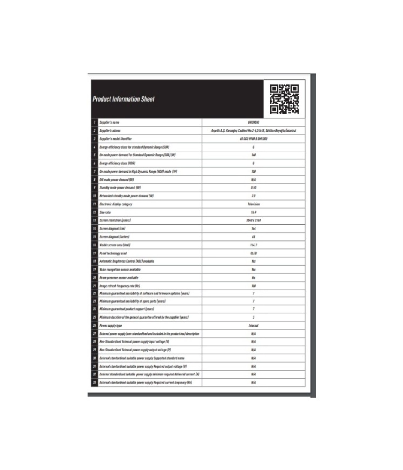 Grundig 65 Gho 9900 4K Ultra Hd 65" 165 Ekran Uydu Alıcılı Google Smart Oled Tv - Görsel 7