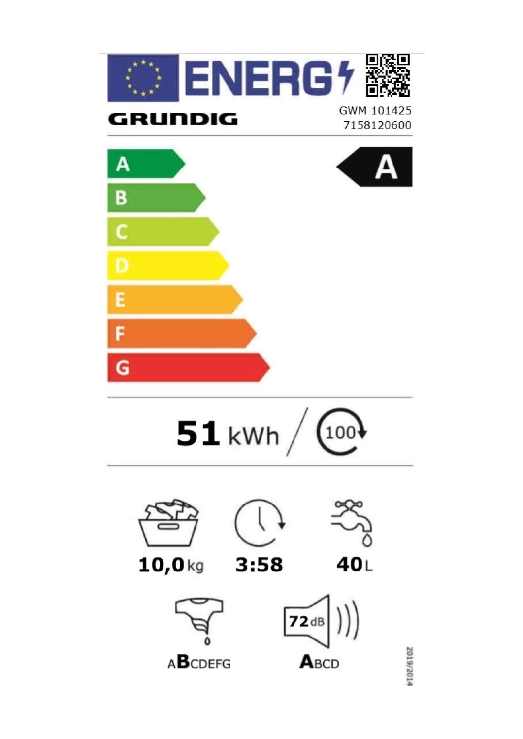 Grundig Gwm 101425 A 10 Kg 1400 Devir Çamaşır Makinesi - Görsel 5