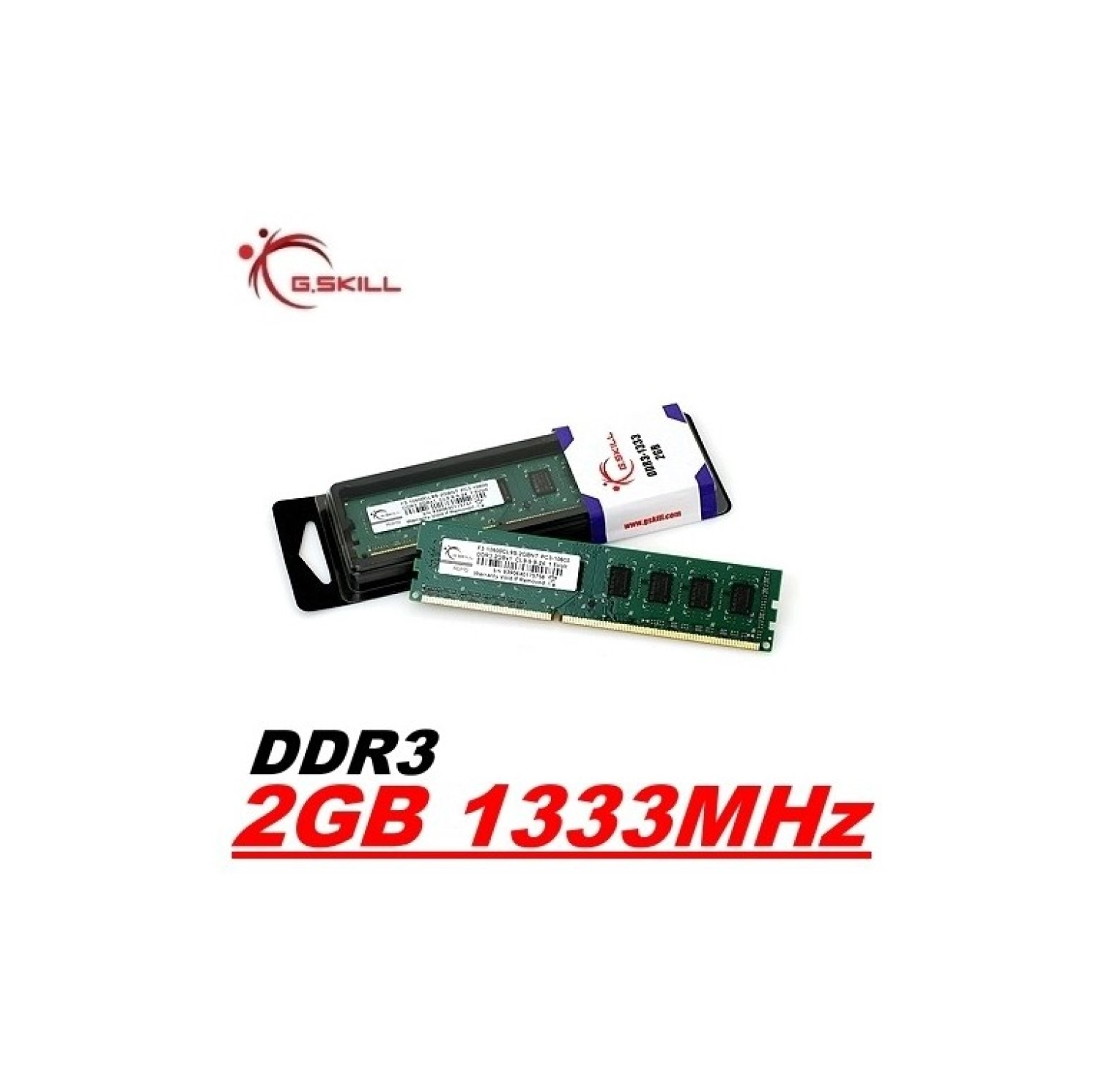 Gskill 2Gb 1333Mhz Ddr3 Ram (F3-10600Cl9S-2Gbns) - Görsel 2