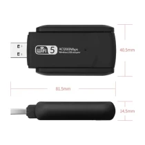 Guru Sepeti Kablosuz Wifi Alıcı Ac1200 Mbps Dual Band Usb 3.0 Adaptör