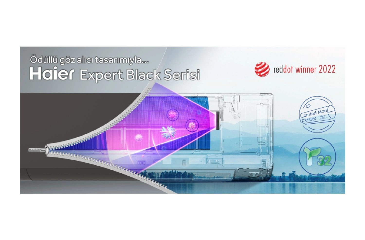 Haier As50Xcahra-Mbtr Expert Siyah 18000 Btu Wıfı Duvar Tipi Klima - Görsel 2