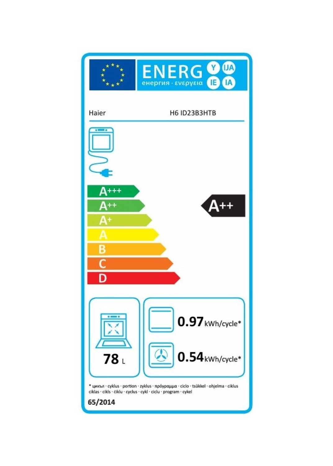 Haier H6 Id23B3Htb Wi-Fi Bağlantılı Ankastre Fırın - Görsel 4