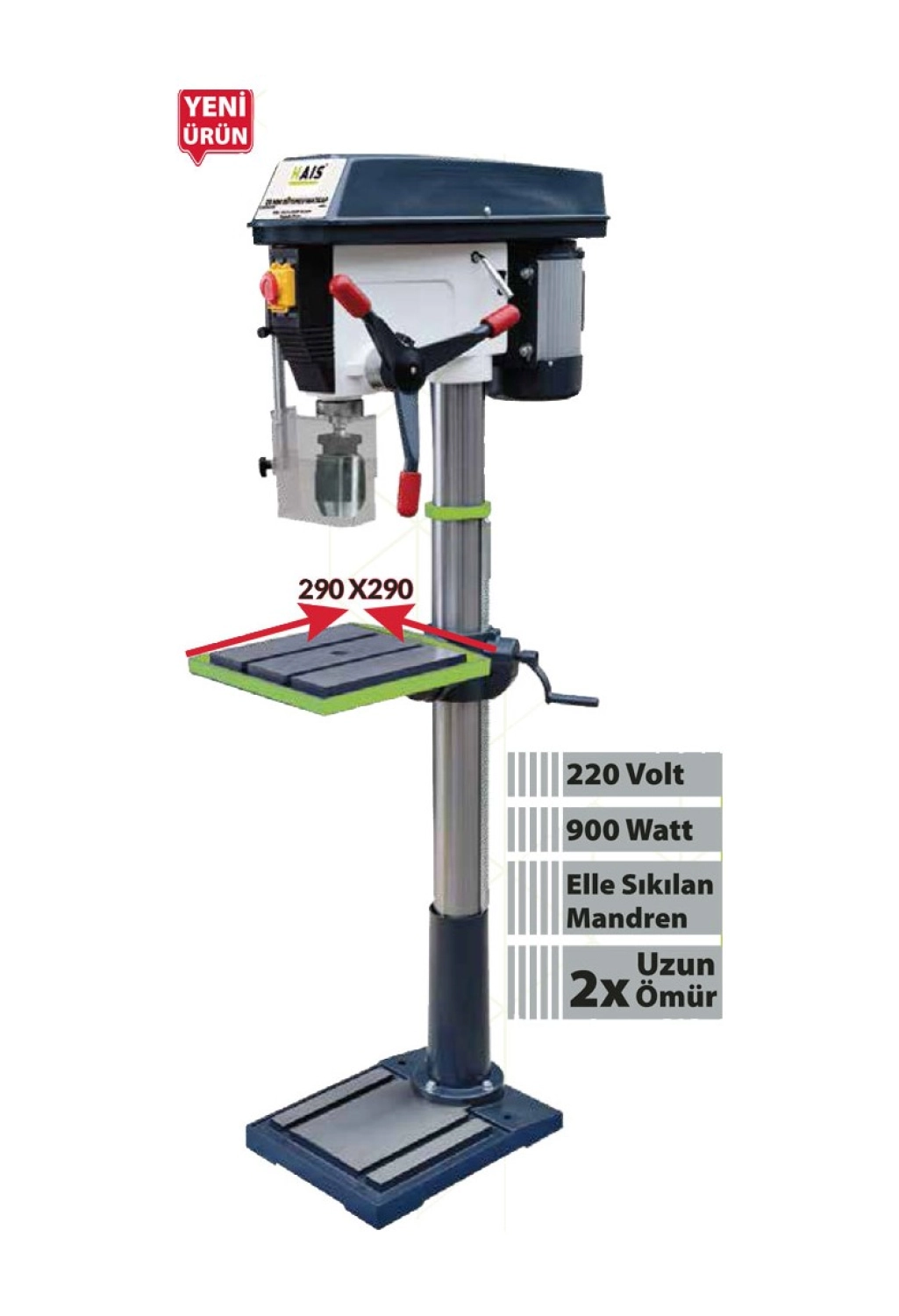 Hais Sütunlu Matkap Tezgahı 25Mm Zj4125-1 ürün görseli