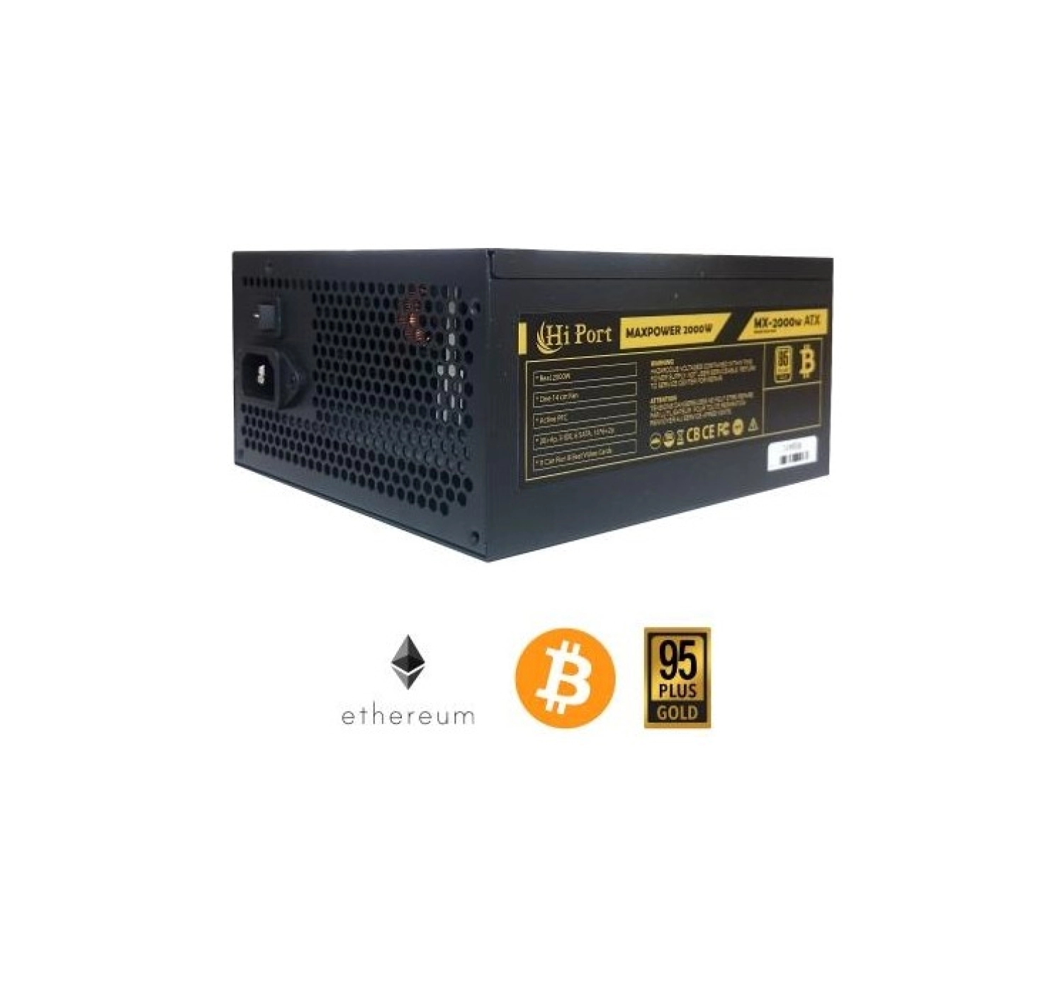 Hi Port Maxpower Mx-2000W 95+ Gold 2000W Mining Güç Kaynağı - Görsel 4