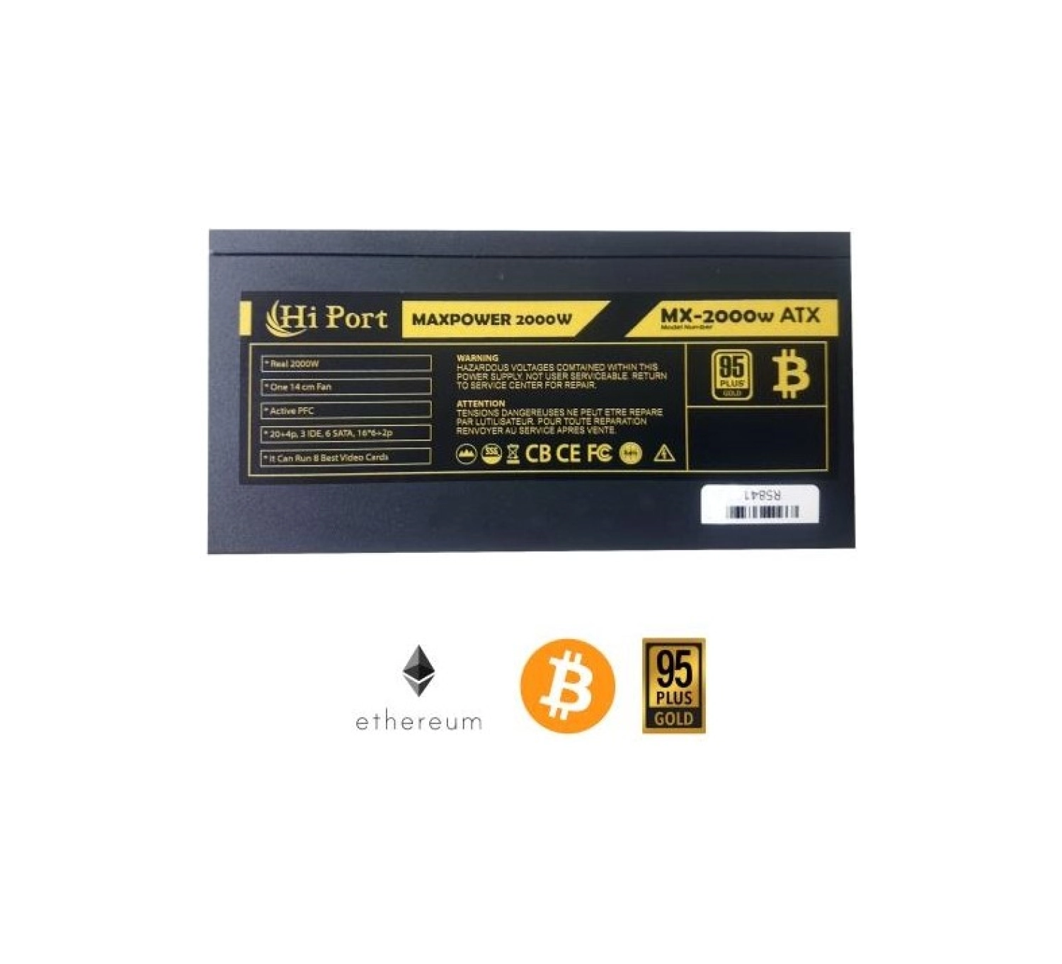 Hi Port Maxpower Mx-2000W 95+ Gold 2000W Mining Güç Kaynağı - Görsel 2