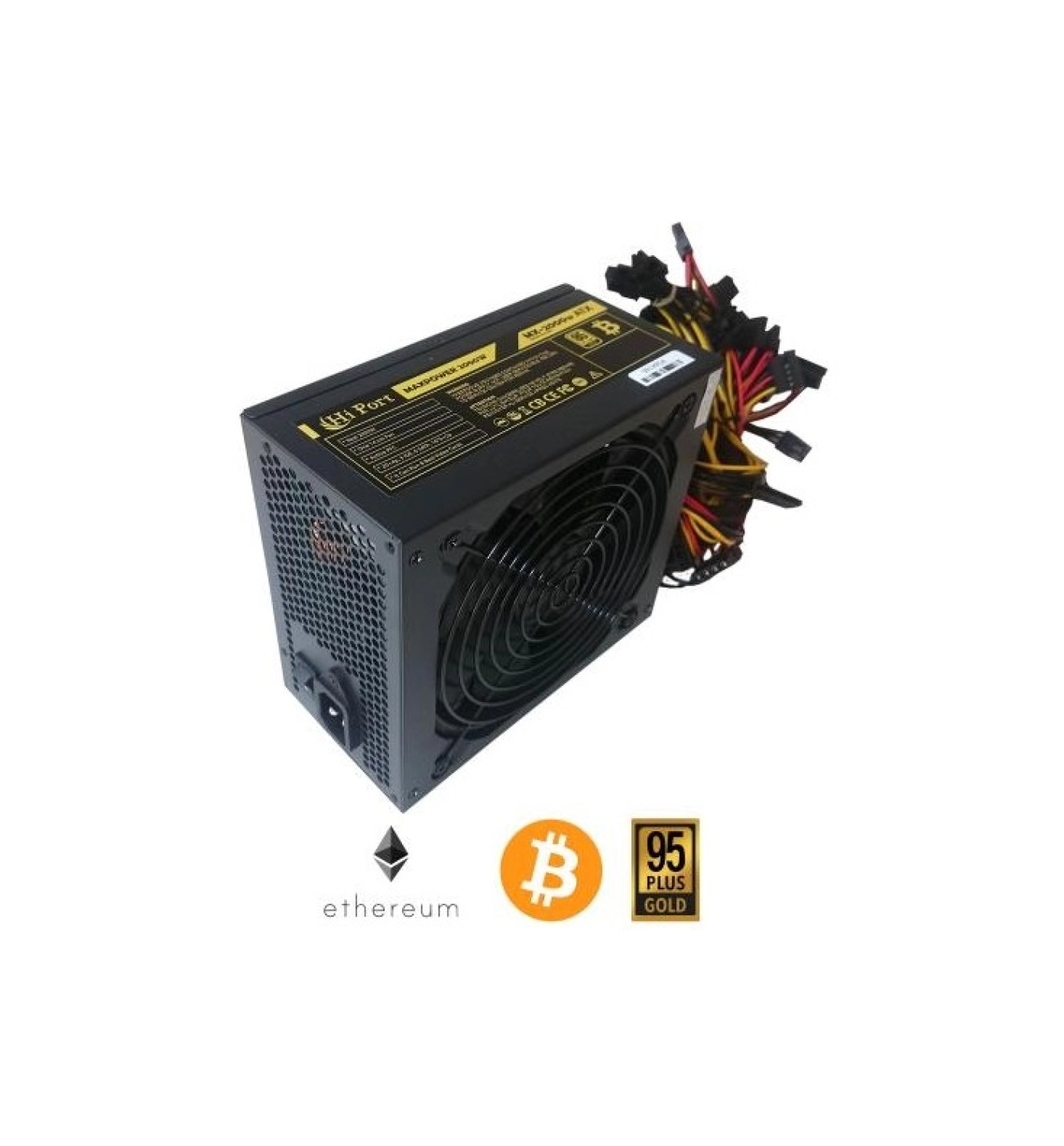 Hi Port Maxpower Mx-2000W 95+ Gold 2000W Mining Güç Kaynağı - Görsel 3