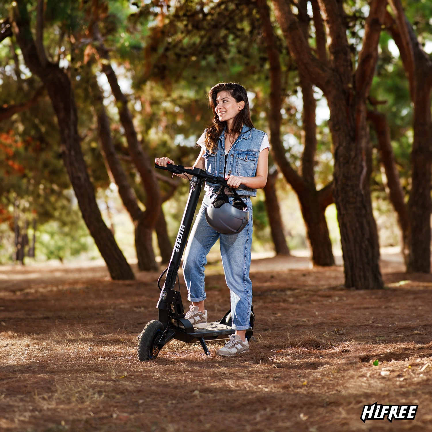 Hifree G1 500 Watt Elektrikli Amortisörlü Scooter 75Km Menzil 40 Km Max Hız Katlanabilir Alüminyum Gövde 10" Lastik - Görsel 4