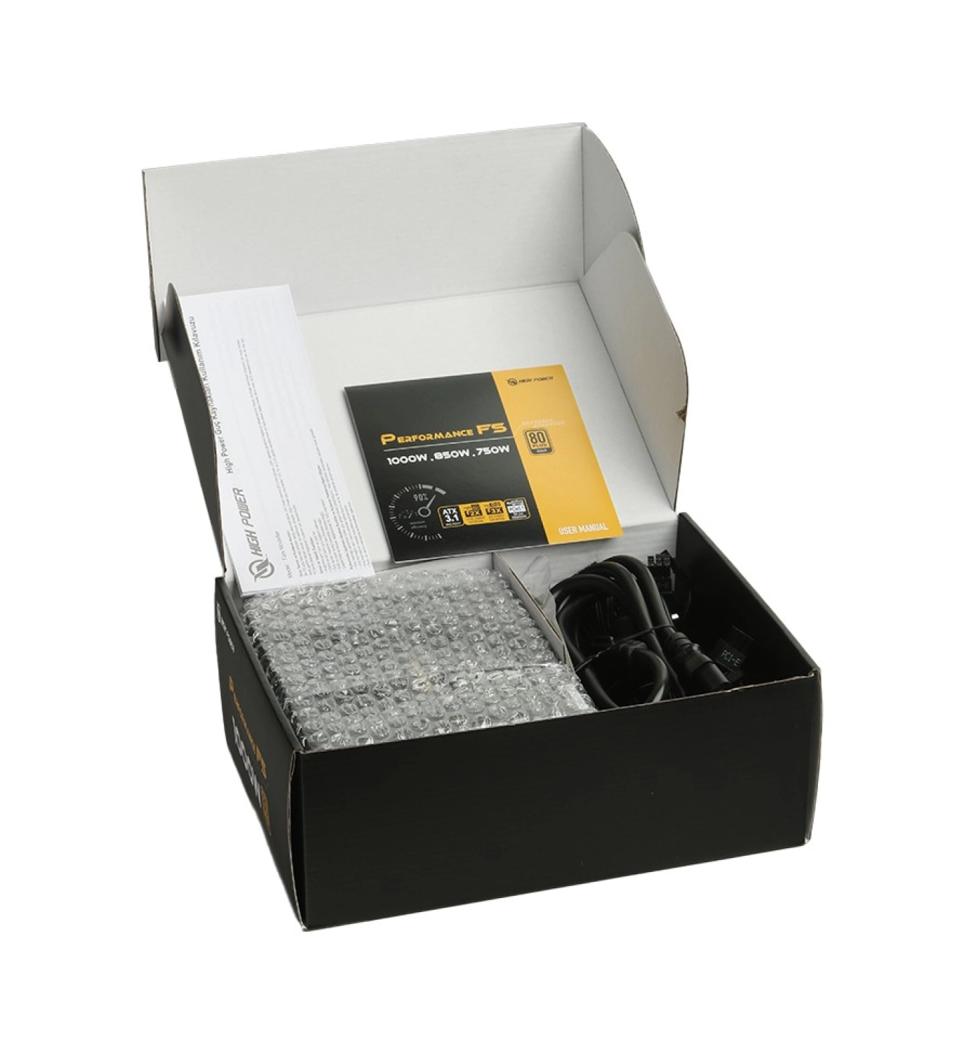 High Power Performance Atx 3.1 1000W 80+ Gold Pcıe 5.1 Atx Güç Kaynağı (Hp1-S21000Gd-F12S) - Görsel 3