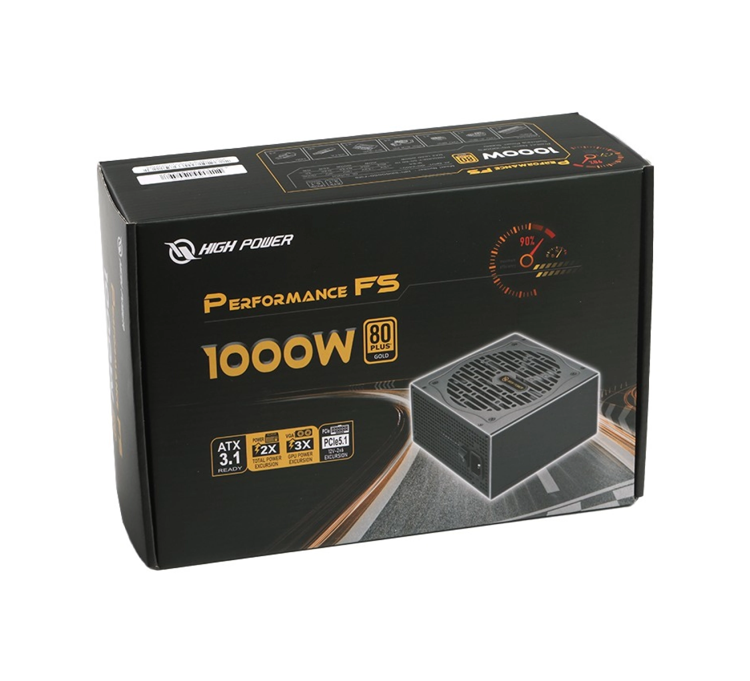 High Power Performance Atx 3.1 1000W 80+ Gold Pcıe 5.1 Atx Güç Kaynağı (Hp1-S21000Gd-F12S) - Görsel 9
