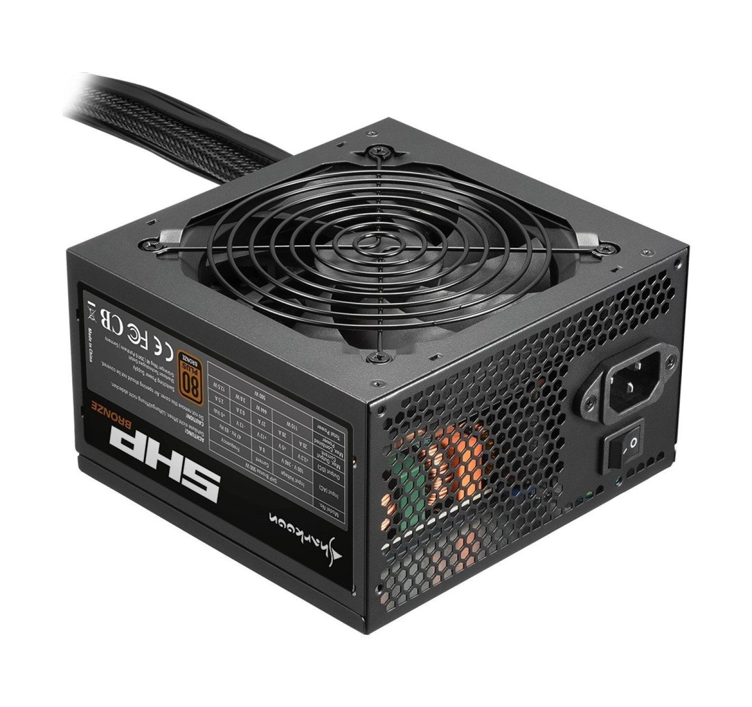 High Power Sharkoon 500W Shp Bronze 80 Plus Güç Kaynağı - Psu ürün görseli