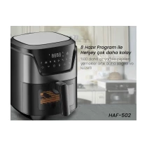 Hiking Haf-502 Digital Air Fryer 6 Lt Yağsız Fritöz