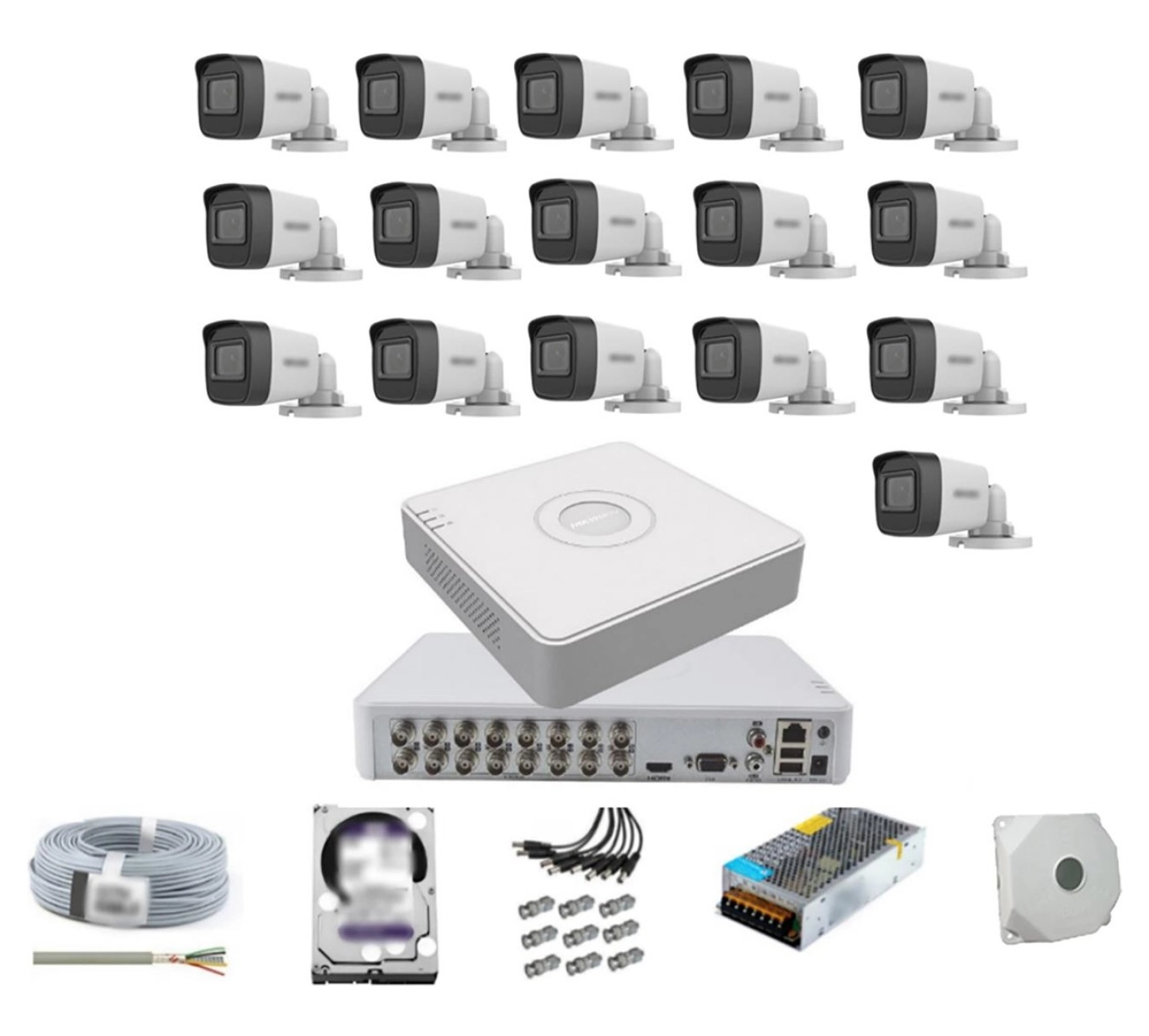 Hikvision 16 Kameralı Dış Ortam Güvenlik Kamera Seti 4 Tb Hdd ürün görseli