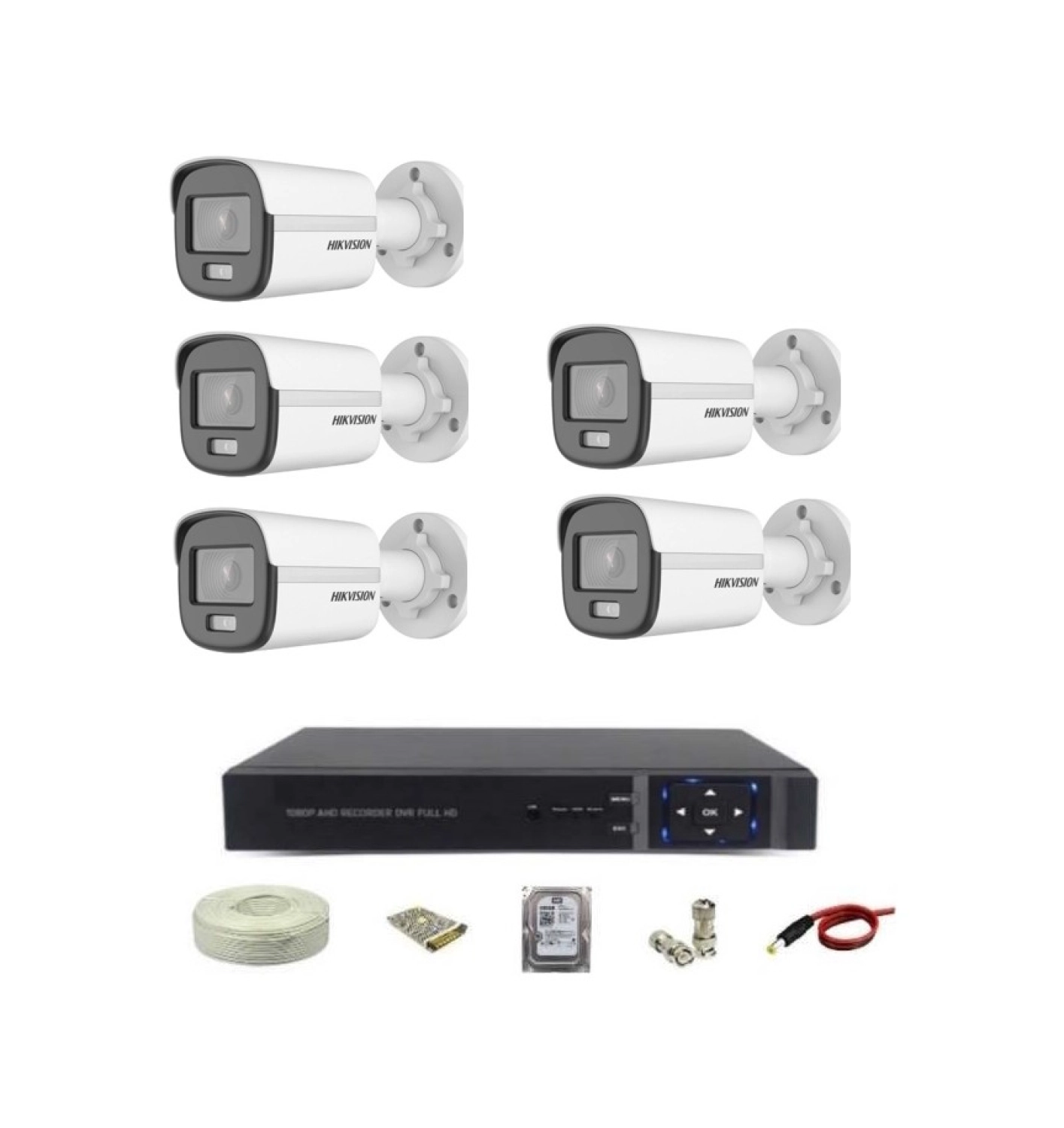Hikvision 5 Kameralı Colorvu Kamera Sistemi ürün görseli