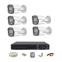 Hikvision 5 Kameralı Colorvu Kamera Sistemi