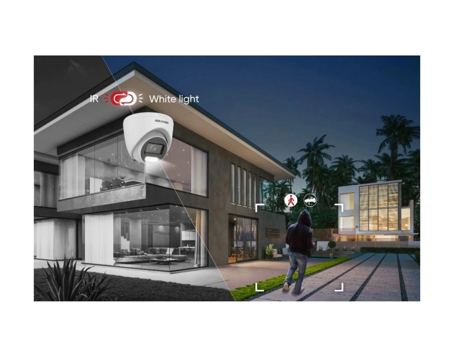Hikvision Ds-2Cd1027G2H-Liuf Bullet 2 Mp 4Mm Lens Colorvu Smart Light Ip Güvenlik Kamerası - Görsel 2