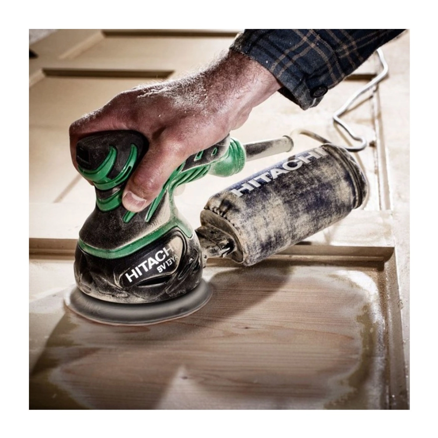 Hitachi Sv13Ya 230Watt 125Mm Profesyonel Eksantrik Zımpara - Görsel 3