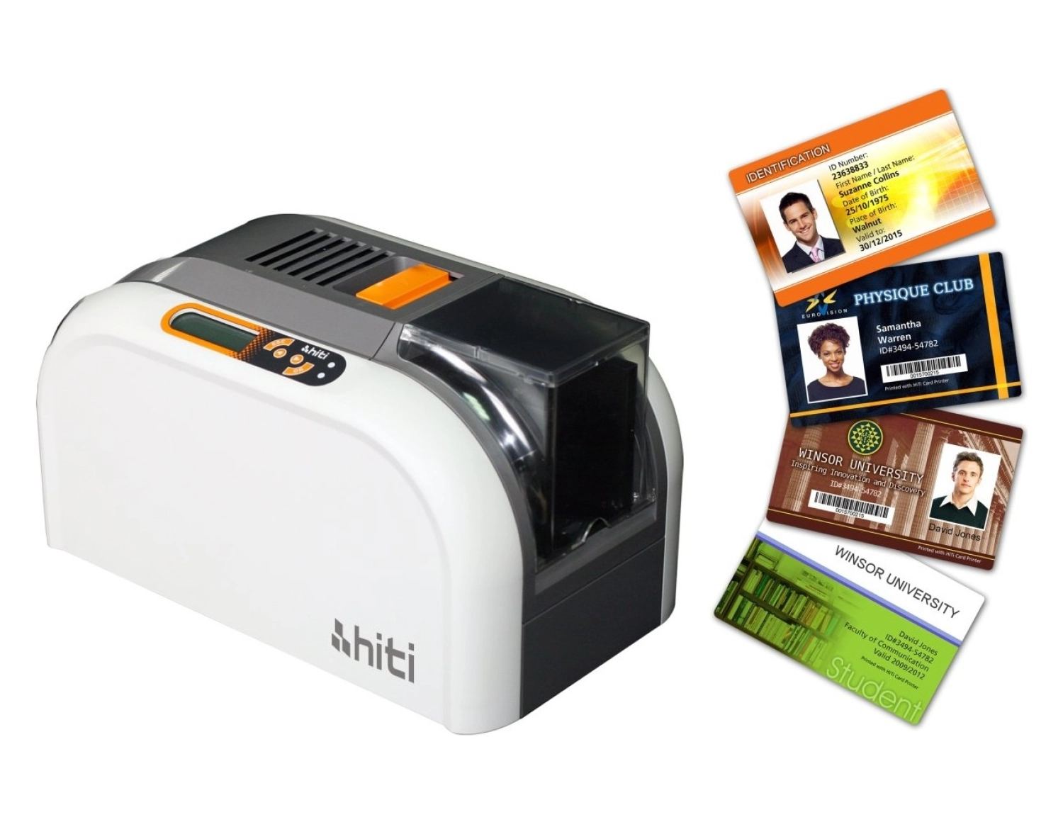 Hiti Cs-200 Tek Taraflı Renkli Termal Kart Makinası ürün görseli