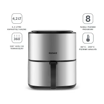 Homend Airfryday 2506H Inox 4.2 Lt Yağsız Fritöz