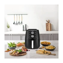 Homend Airfryday 2509H 4 Lt Siyah Silver Yağsız Fritöz